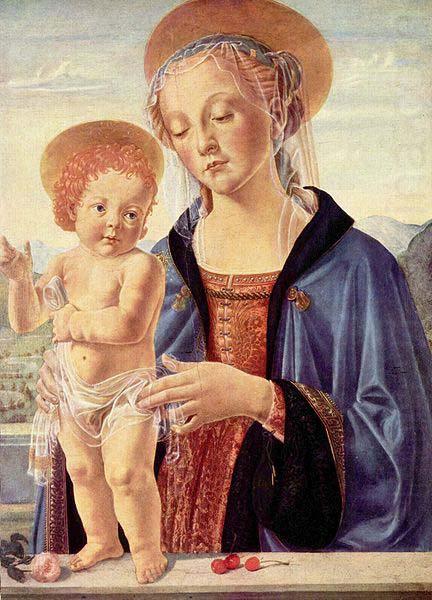 Andrea del Verrocchio Madonna with Child, china oil painting image